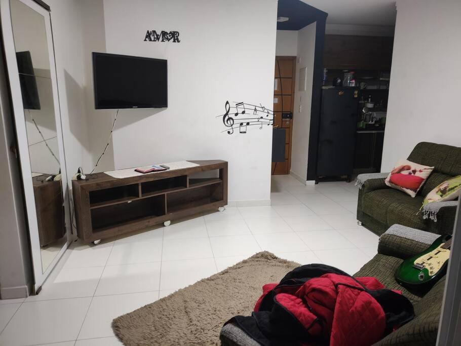 Apartamento 2 Dormitorios E Sacada Gourmet Frente Ao Mar Praia Grande  Luaran gambar