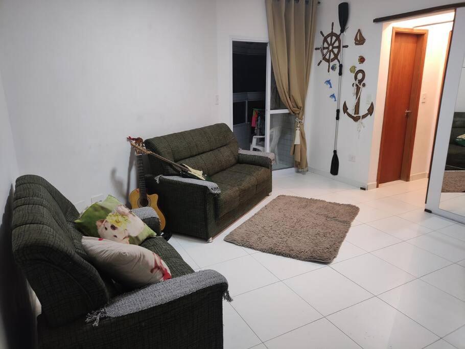 Apartamento 2 Dormitorios E Sacada Gourmet Frente Ao Mar Praia Grande  Luaran gambar